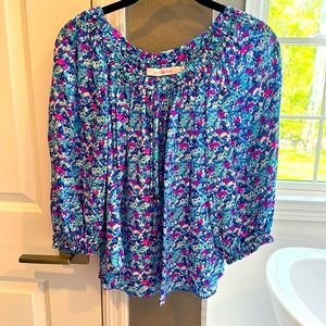 Alice & Trixie XS silk floral top